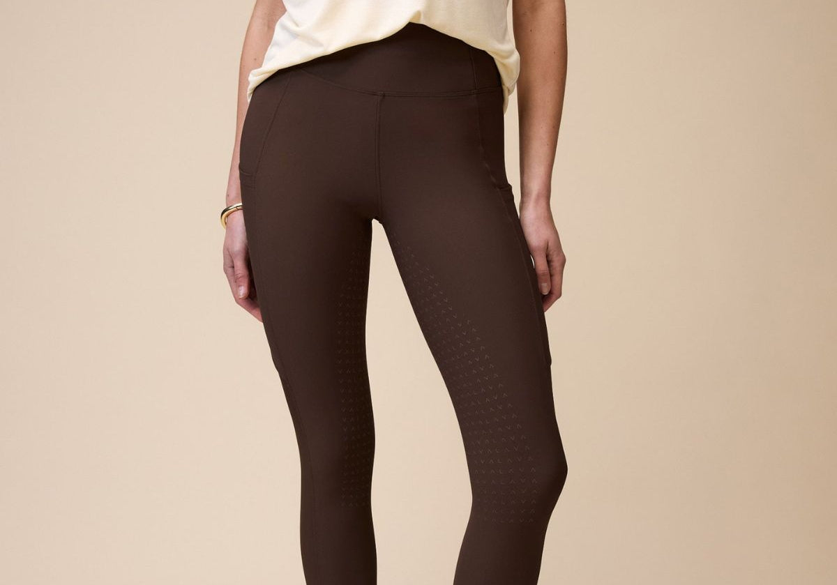 VALA Riding Leggings Cocoa Front 
