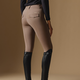 Taupe Riding Breeches - Back