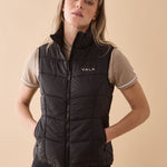 Slimline Puffer Vest in Black - Front