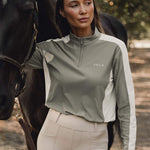 Sun Protection Shirt in Clover - Closeup