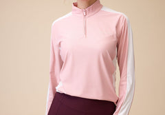 Sun Protection Shirt in Pastel Pink - Closeup