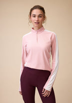 Sun Protection Shirt in Pastel Pink - Closeup
