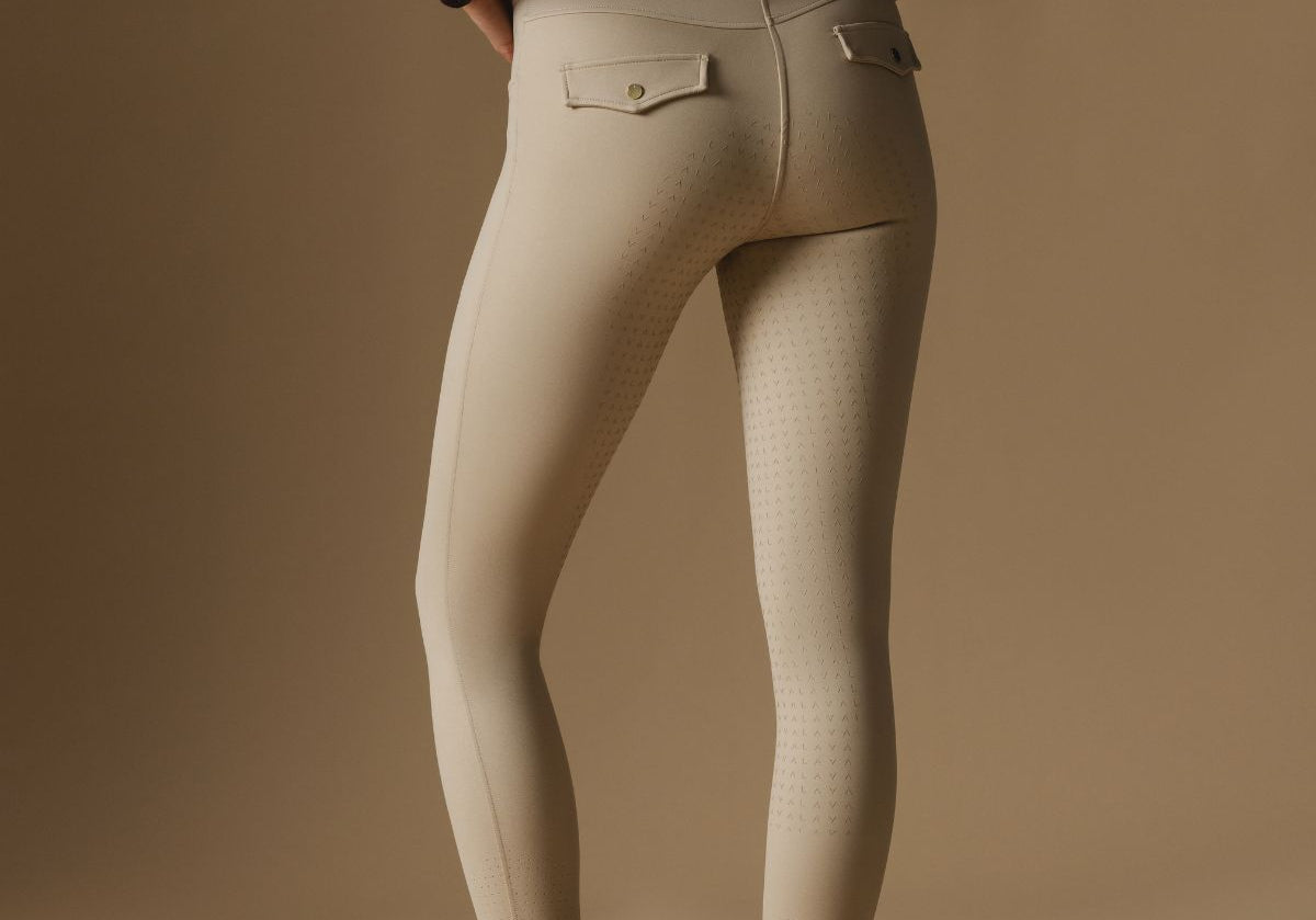 Beige Ultimate Button Up Breeches - Back