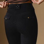 Black Ultimate Button Up Breeches - Back