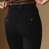 Black Ultimate Button Up Breeches - Back