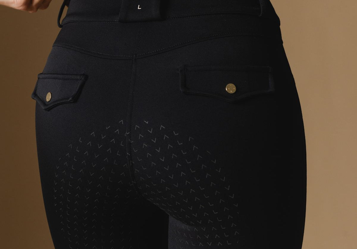 Black Ultimate Button Up Breeches - Back