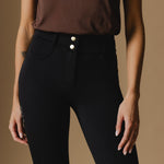 Black Ultimate Button Up Breeches - Front