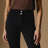 Black Ultimate Button Up Breeches - Front