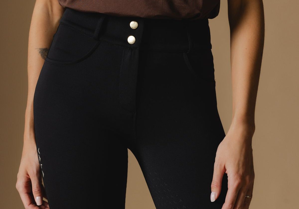 Black Ultimate Button Up Breeches - Front