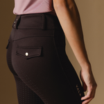 Chocolate Ultimate Button Up Breeches - Side
