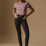 Chocolate  Button Up Breeches - Front