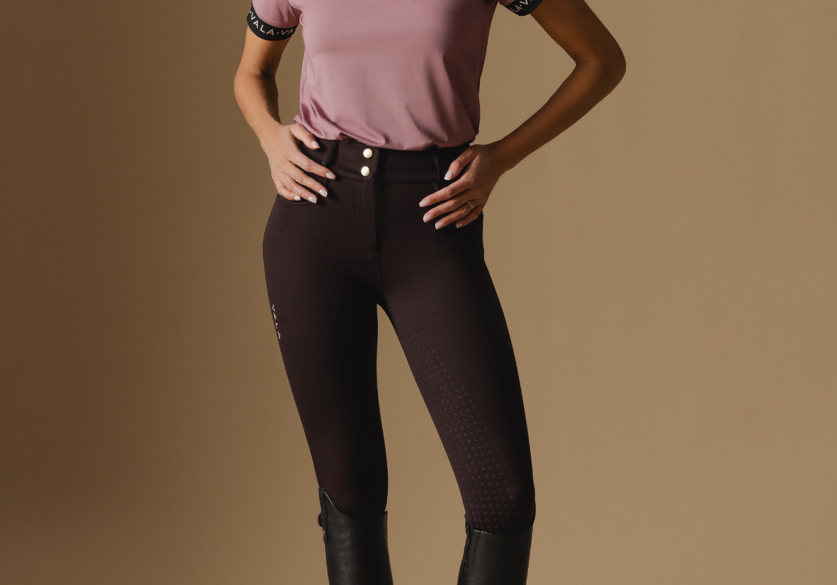 Chocolate  Button Up Breeches - Front