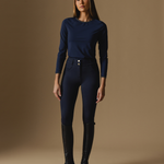 Ultimate Button Up Breeches in Navy - front view