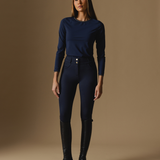 Ultimate Button Up Breeches in Navy - front view