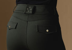 Olive Ultimate Button Up Breeches - back