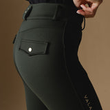 Olive Ultimate Button Up Breeches - Side