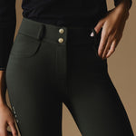 Olive Ultimate Button Up Breeches - Front