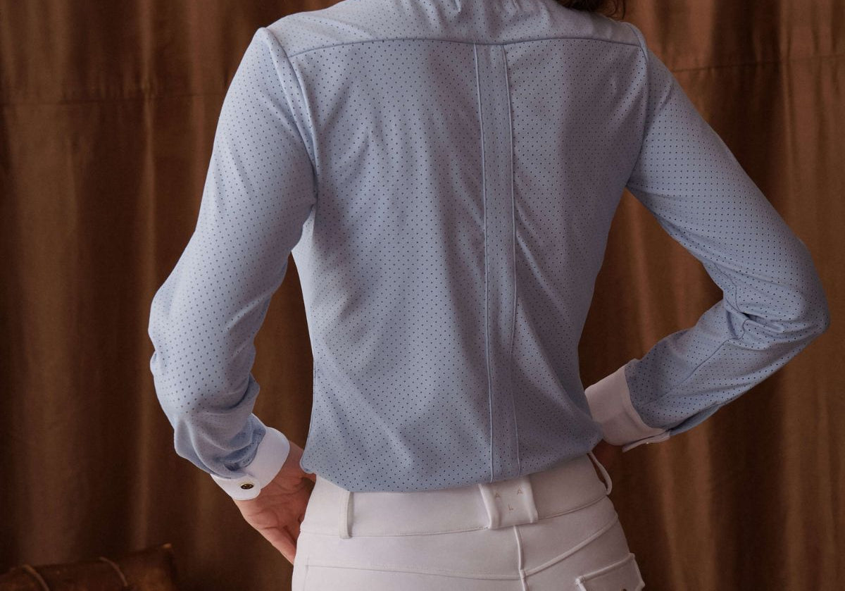White Ultimate Button Up Breeches - back view
