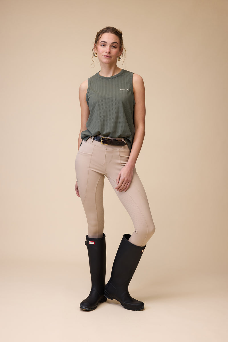 Sculpt And Smooth Riding Breeches - Beige