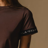 VALA Training Tee in Chocolate - Details