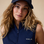 VALA Ascot Cap in Navy - Details