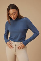 Celine Airlite Mesh Long Sleeve - Slate Blue