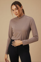 Celine Airlite Mesh Long Sleeve - Taupe