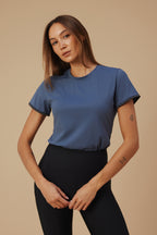 Premium Active Tee - Slate Blue