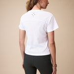 Mesh Tee in White - Back