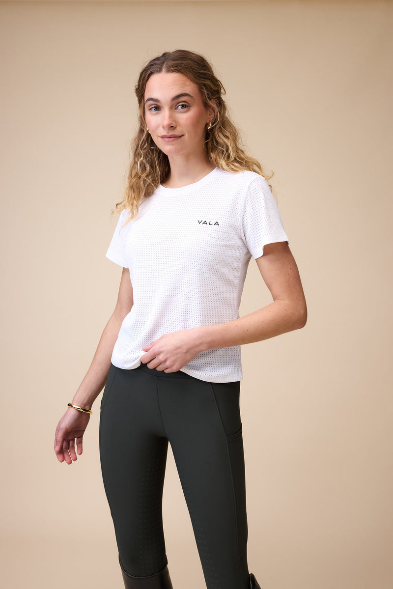 Mesh Tee - White